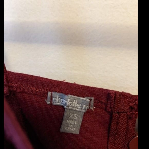 Red Geometric Corset - Picture 3 of 3